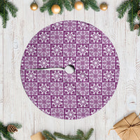 Poni Palaka Quilt Hawaii Tree Skirt Hawaiian Tropical Monstera Sea Turtle