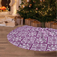 Poni Palaka Quilt Hawaii Tree Skirt Hawaiian Tropical Monstera Sea Turtle