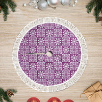 Poni Palaka Quilt Hawaii Tree Skirt Hawaiian Tropical Monstera Sea Turtle