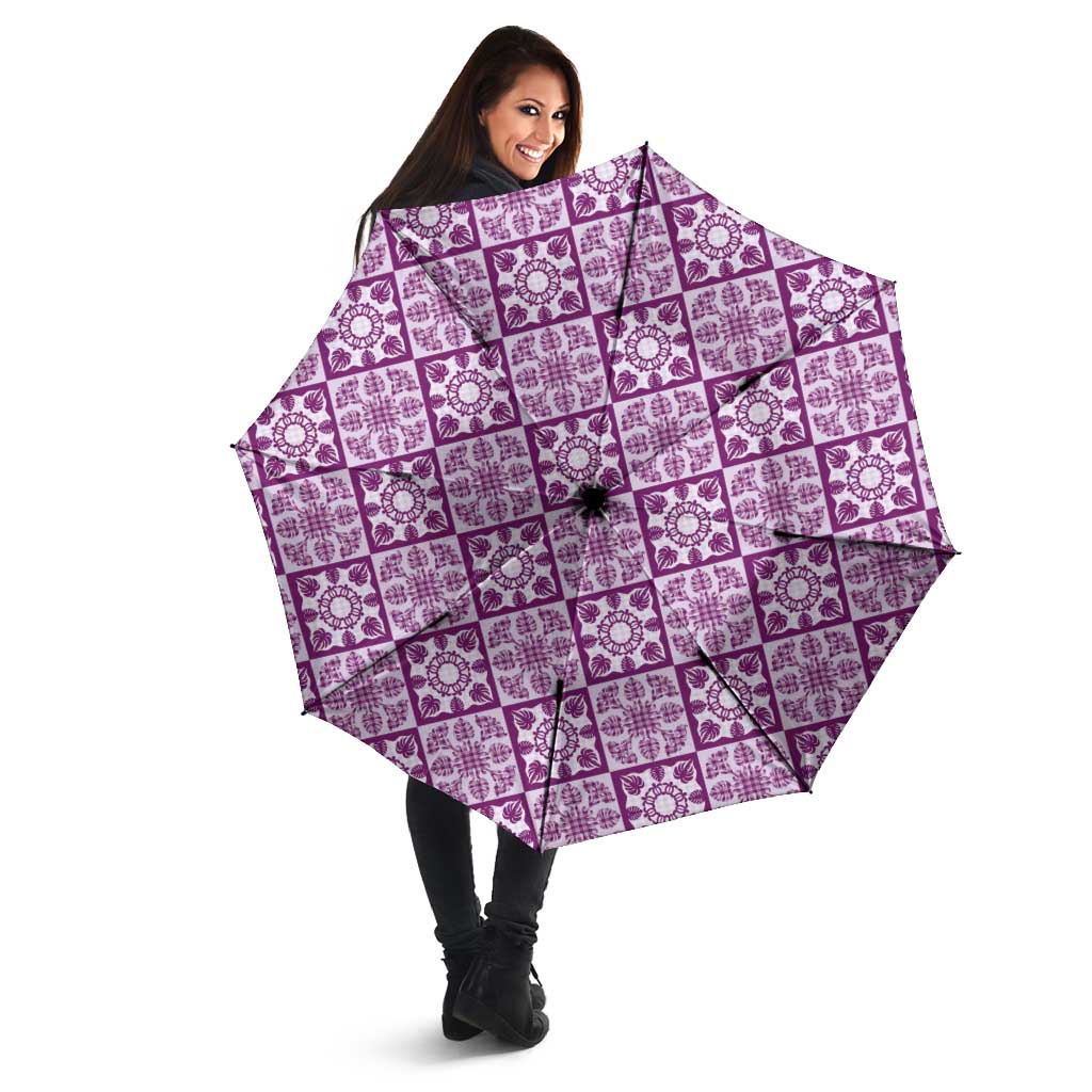 Poni Palaka Quilt Hawaii Umbrella Hawaiian Tropical Monstera Sea Turtle
