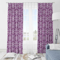 Poni Palaka Quilt Hawaii Window Curtain Hawaiian Tropical Monstera Sea Turtle
