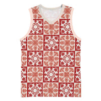 Ulaula Palaka Quilt Hawaii Basketball Jersey Hawaiian Tropical Monstera Sea Turtle