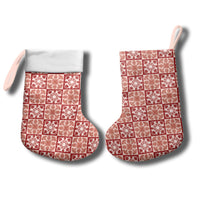 Ulaula Palaka Quilt Hawaii Christmas Stocking Hawaiian Tropical Monstera Sea Turtle