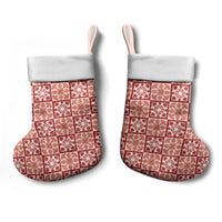 Ulaula Palaka Quilt Hawaii Christmas Stocking Hawaiian Tropical Monstera Sea Turtle