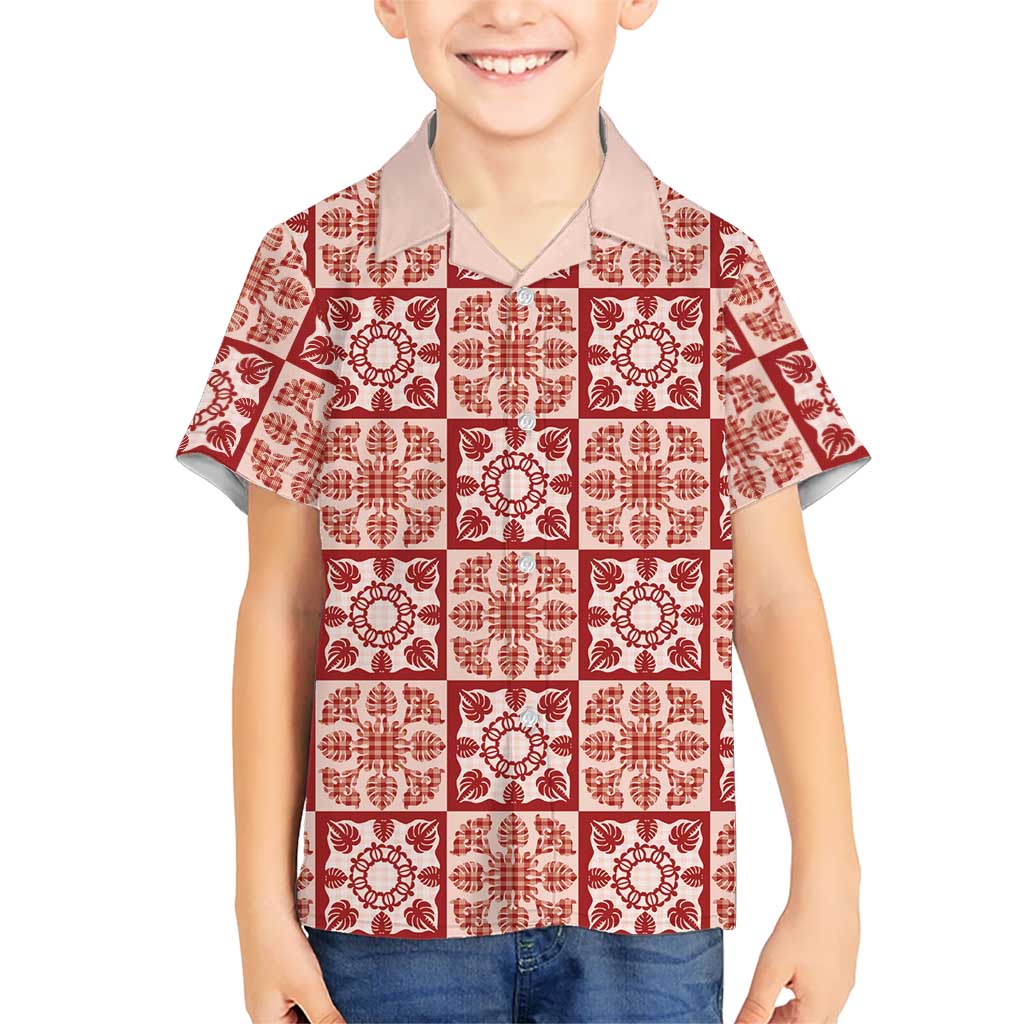 Ulaula Palaka Quilt Hawaii Hawaiian Shirt Hawaiian Tropical Monstera Sea Turtle