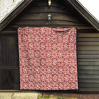 Ulaula Palaka Quilt Hawaii Quilt Hawaiian Tropical Monstera Sea Turtle