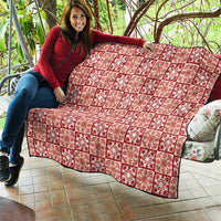 Ulaula Palaka Quilt Hawaii Quilt Hawaiian Tropical Monstera Sea Turtle