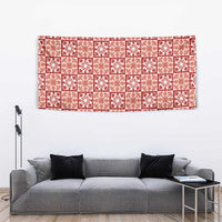 Ulaula Palaka Quilt Hawaii Tapestry Hawaiian Tropical Monstera Sea Turtle
