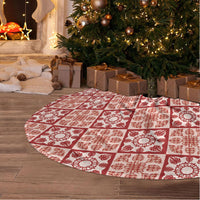Ulaula Palaka Quilt Hawaii Tree Skirt Hawaiian Tropical Monstera Sea Turtle