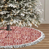 Ulaula Palaka Quilt Hawaii Tree Skirt Hawaiian Tropical Monstera Sea Turtle
