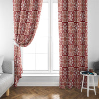 Ulaula Palaka Quilt Hawaii Window Curtain Hawaiian Tropical Monstera Sea Turtle