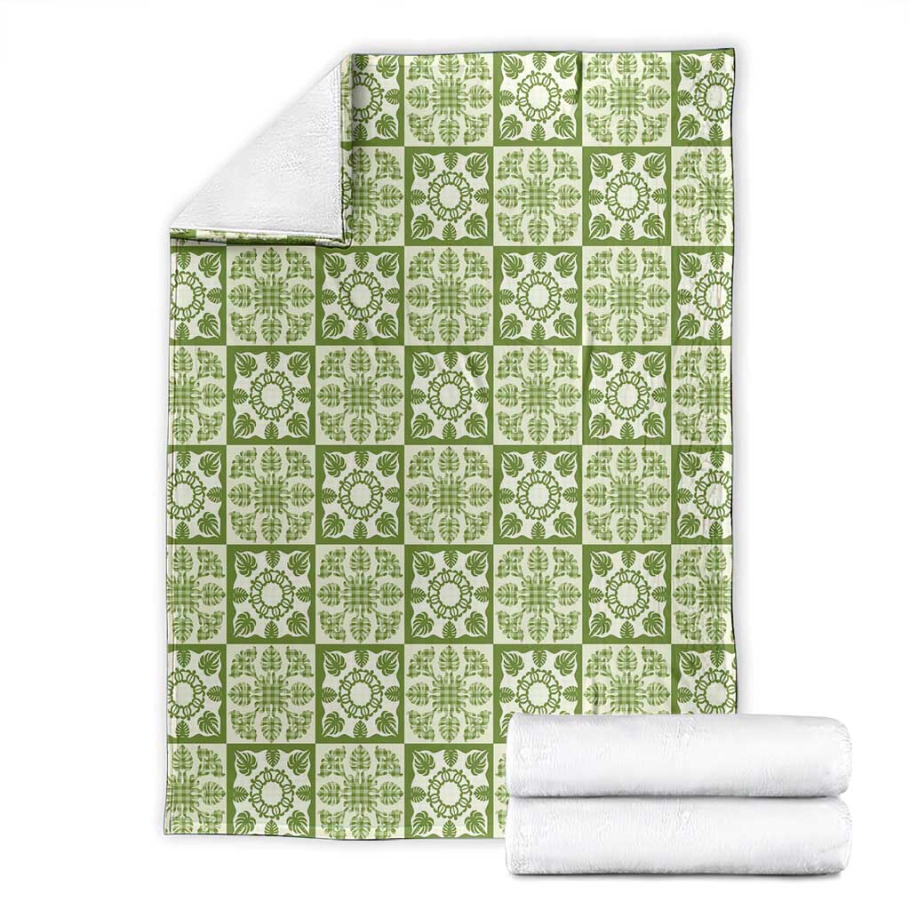Omaomao Palaka Quilt Hawaii Blanket Hawaiian Tropical Monstera Sea Turtle