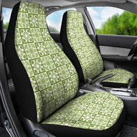 Omaomao Palaka Quilt Hawaii Car Seat Cover Hawaiian Tropical Monstera Sea Turtle