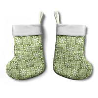 Omaomao Palaka Quilt Hawaii Christmas Stocking Hawaiian Tropical Monstera Sea Turtle