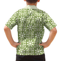 Omaomao Palaka Quilt Hawaii Family Matching Mermaid Dress and Hawaiian Shirt Hawaiian Tropical Monstera Sea Turtle LT14 - Polynesian Pride