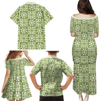 Omaomao Palaka Quilt Hawaii Family Matching Puletasi and Hawaiian Shirt Hawaiian Tropical Monstera Sea Turtle LT14 - Polynesian Pride
