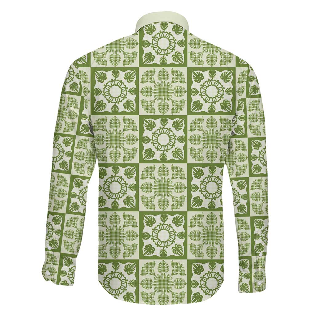 Omaomao Palaka Quilt Hawaii Family Matching Summer Maxi Dress and Hawaiian Shirt Hawaiian Tropical Monstera Sea Turtle LT14 - Polynesian Pride