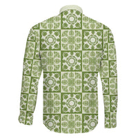 Omaomao Palaka Quilt Hawaii Family Matching Summer Maxi Dress and Hawaiian Shirt Hawaiian Tropical Monstera Sea Turtle LT14 - Polynesian Pride