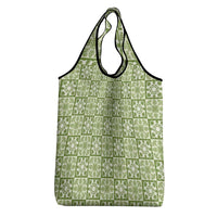Omaomao Palaka Quilt Hawaii Grocery Bag Hawaiian Tropical Monstera Sea Turtle