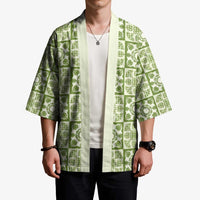 Omaomao Palaka Quilt Hawaii Kimono Hawaiian Tropical Monstera Sea Turtle