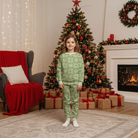 Omaomao Palaka Quilt Hawaii Christmas Pajama Set Hawaiian Tropical Monstera Sea Turtle