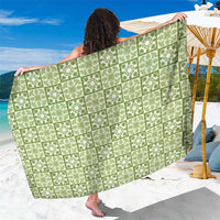 Omaomao Palaka Quilt Hawaii Sarong Hawaiian Tropical Monstera Sea Turtle