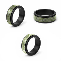 Omaomao Palaka Quilt Hawaii Spinner Ring Hawaiian Tropical Monstera Sea Turtle