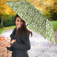 Omaomao Palaka Quilt Hawaii Umbrella Hawaiian Tropical Monstera Sea Turtle