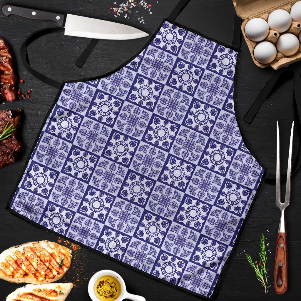 Polu Palaka Quilt Hawaii Apron Hawaiian Tropical Monstera Sea Turtle