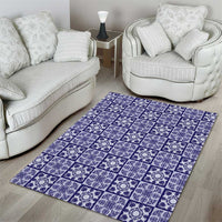Polu Palaka Quilt Hawaii Area Rug Hawaiian Tropical Monstera Sea Turtle