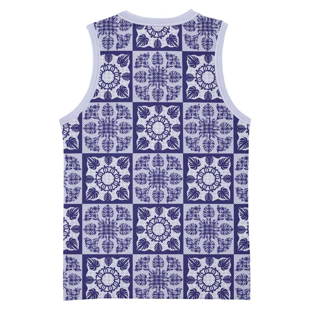 Polu Palaka Quilt Hawaii Basketball Jersey Hawaiian Tropical Monstera Sea Turtle