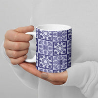 Polu Palaka Quilt Hawaii Ceramic Mug Hawaiian Tropical Monstera Sea Turtle