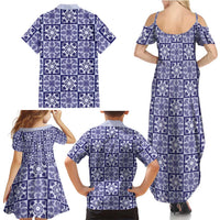 Polu Palaka Quilt Hawaii Family Matching Summer Maxi Dress and Hawaiian Shirt Hawaiian Tropical Monstera Sea Turtle LT14 - Polynesian Pride