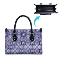 Polu Palaka Quilt Hawaii Leather Bag Hawaiian Tropical Monstera Sea Turtle