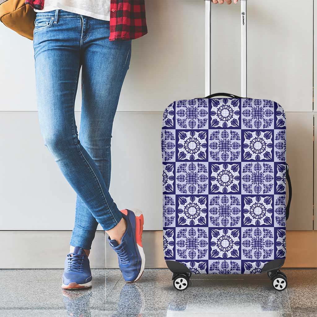 Polu Palaka Quilt Hawaii Luggage Cover Hawaiian Tropical Monstera Sea Turtle