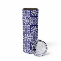 Polu Palaka Quilt Hawaii Skinny Tumbler Hawaiian Tropical Monstera Sea Turtle