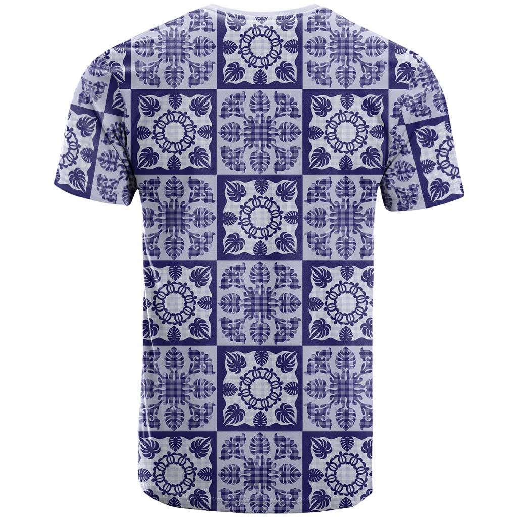 Polu Palaka Quilt Hawaii T Shirt Hawaiian Tropical Monstera Sea Turtle