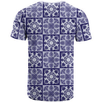 Polu Palaka Quilt Hawaii T Shirt Hawaiian Tropical Monstera Sea Turtle