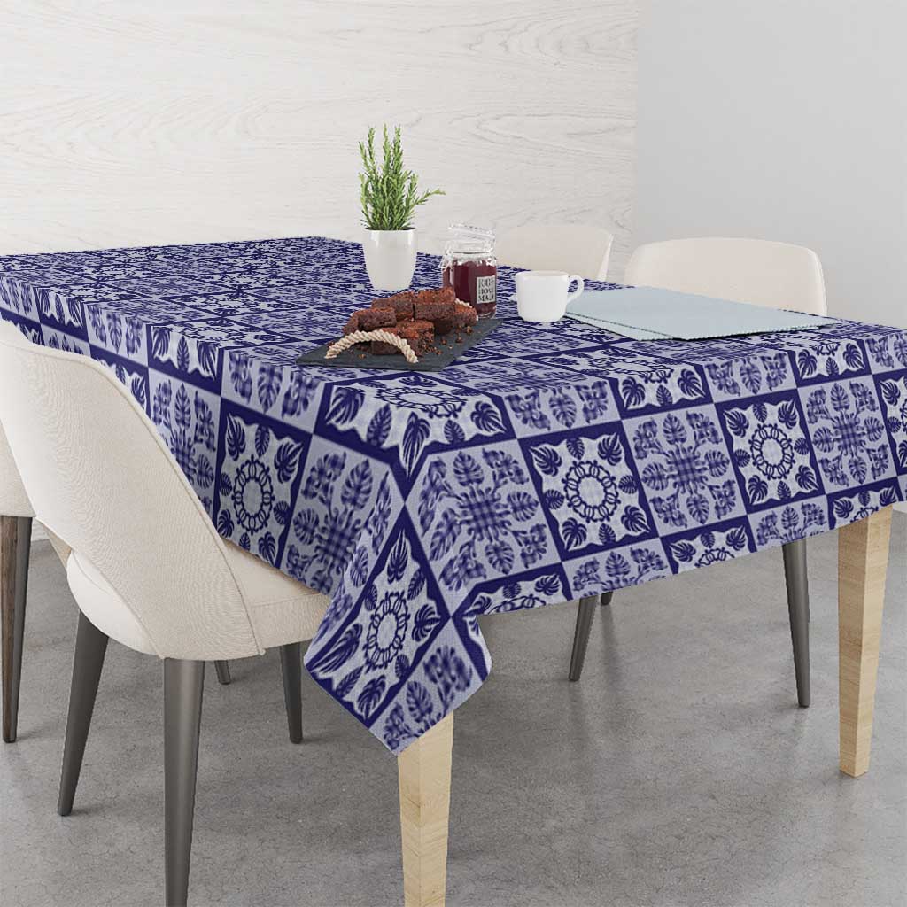 Polu Palaka Quilt Hawaii Tablecloth Hawaiian Tropical Monstera Sea Turtle