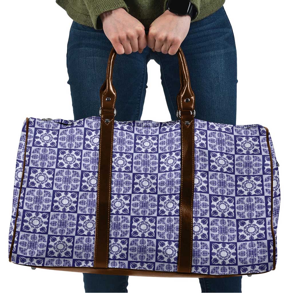 Polu Palaka Quilt Hawaii Travel Bag Hawaiian Tropical Monstera Sea Turtle