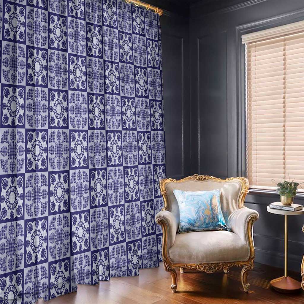Polu Palaka Quilt Hawaii Window Curtain Hawaiian Tropical Monstera Sea Turtle