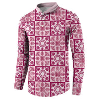 Akala Palaka Quilt Hawaii Button Sweatshirt Hawaiian Tropical Monstera Sea Turtle