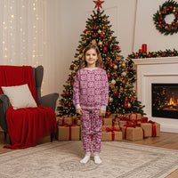 Akala Palaka Quilt Hawaii Christmas Pajama Set Hawaiian Tropical Monstera Sea Turtle