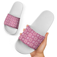 Akala Palaka Quilt Hawaii Slide Sandals Hawaiian Tropical Monstera Sea Turtle