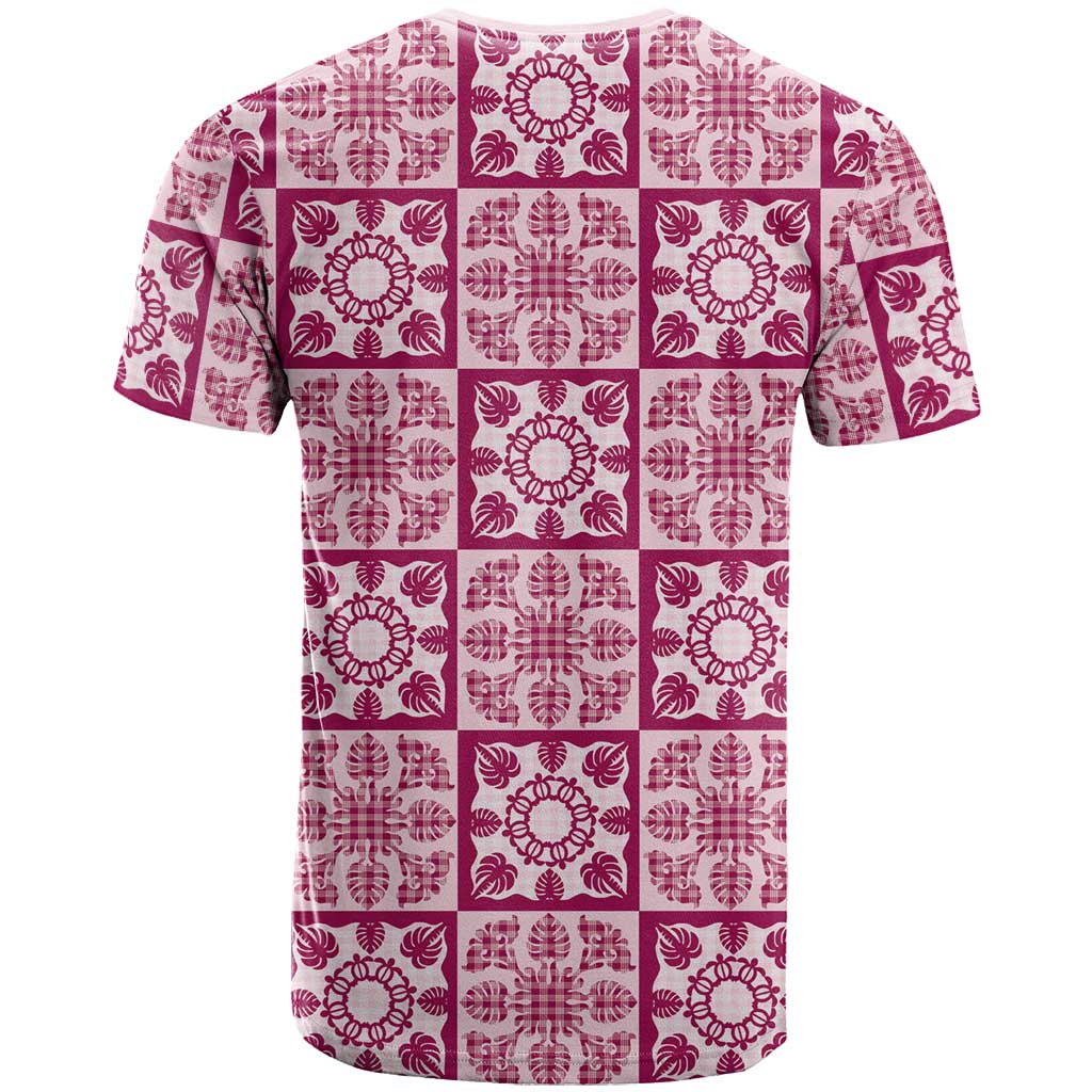 Akala Palaka Quilt Hawaii T Shirt Hawaiian Tropical Monstera Sea Turtle