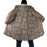 Beige Palaka Quilt Hawaii Cloak Hawaiian Tropical Monstera Sea Turtle LT14 - Polynesian Pride