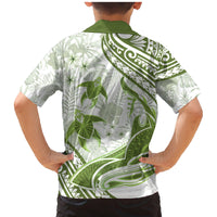 Lime Green Polynesia Family Matching Mermaid Dress and Hawaiian Shirt Polynesian Turtle Shark Tattoo Tropical Vintage LT14 - Polynesian Pride