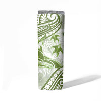 Lime Green Polynesia Skinny Tumbler Polynesian Turtle Shark Tattoo Tropical Vintage LT14 - Polynesian Pride