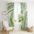 Lime Green Polynesia Window Curtain Polynesian Turtle Shark Tattoo Tropical Vintage