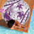 Purple Polynesia Beach Blanket Polynesian Turtle Shark Tattoo Tropical Vintage